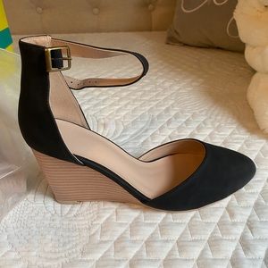 NWT Suede Wedge Heel